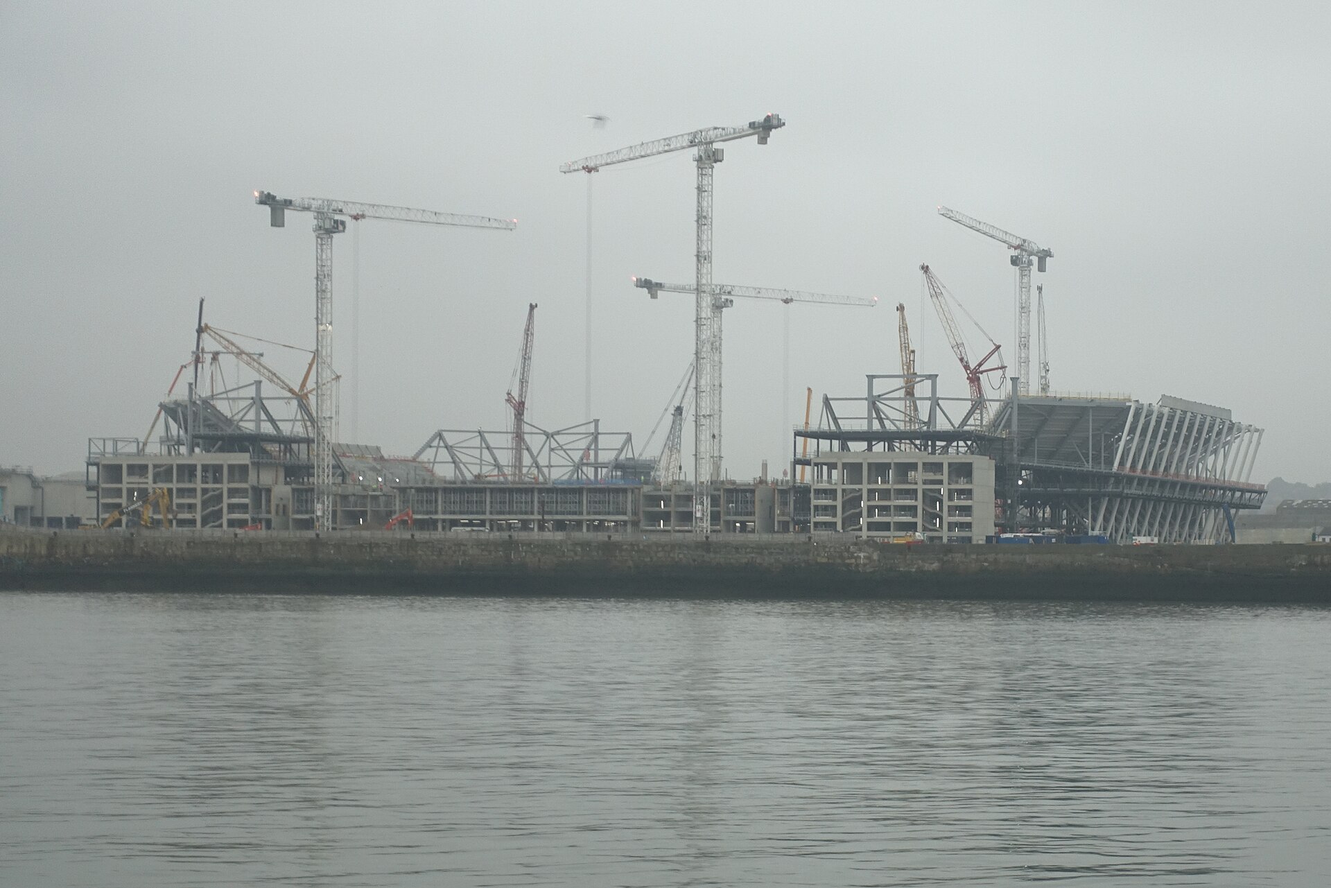 New stadium aerial